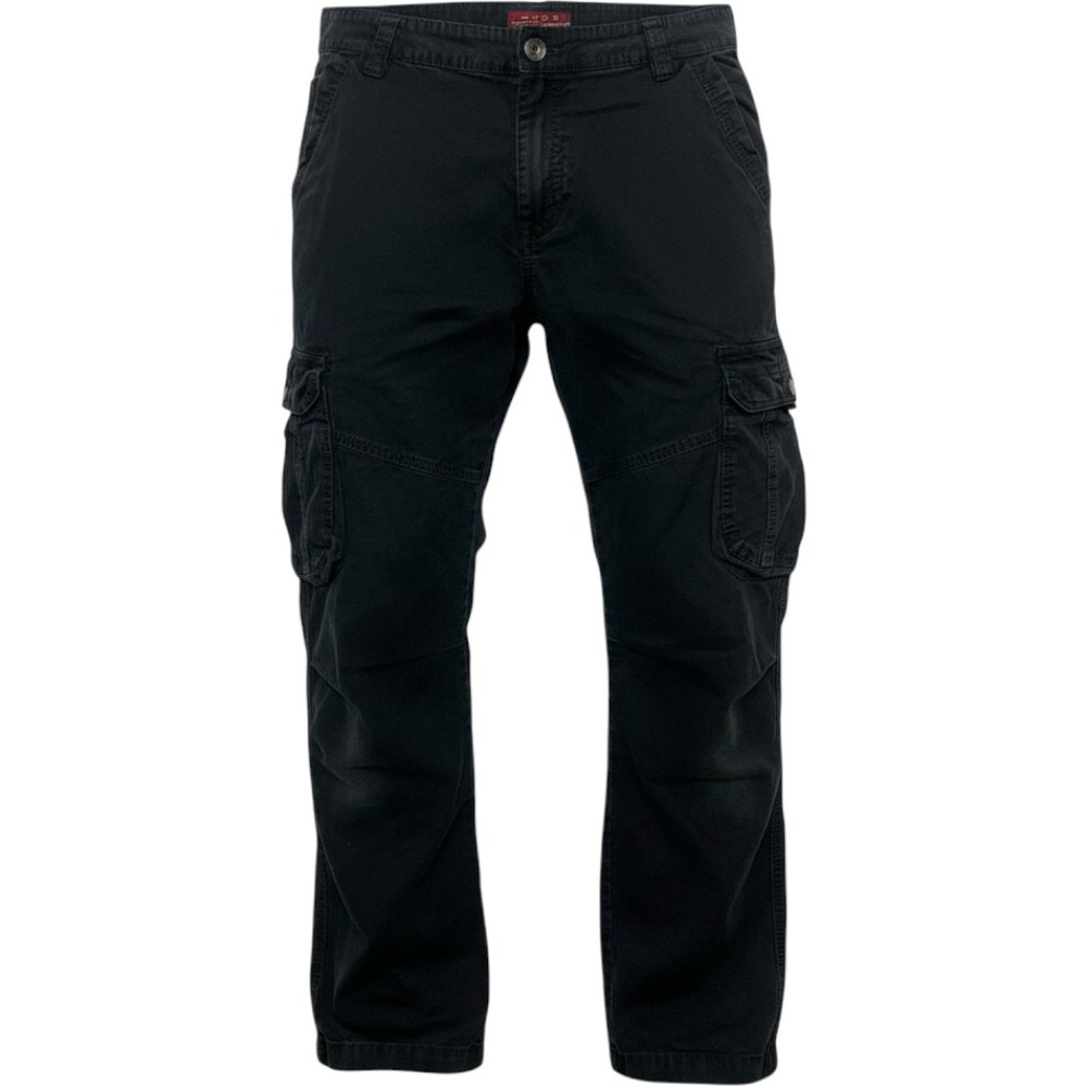 Vigo Mens Black Cargo Pants Straight Leg Multi Pocket Distressed 34x30‎ Utility